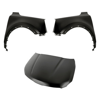 Replacement - 3-Piece (Hood Panel, Front Driver and Passenger Side Fender) (CAPA Certified)
