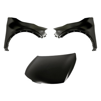 Replacement - 3-Piece (Hood Panel, Front Driver and Passenger Side Fender) (CAPA Certified)