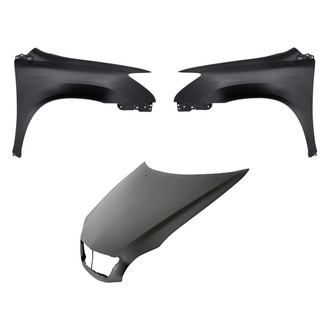 Replacement - 3-Piece (Hood Panel, Front Driver and Passenger Side Fender) (Standard Line)