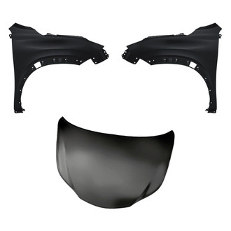 Replacement - 3-Piece (Hood Panel, Front Driver and Passenger Side Fender) (Standard Line)