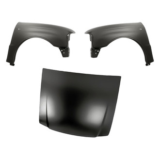 Replacement - 3-Piece (Hood Panel, Front Driver and Passenger Side Fender)