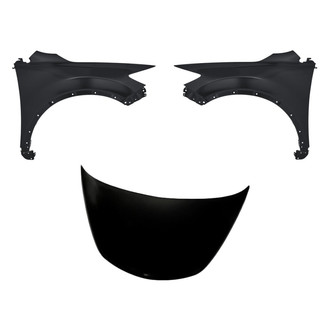 Replacement - 3-Piece (Hood Panel, Front Driver and Passenger Side Fender) (CAPA Certified)