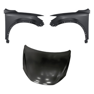 Replacement - 3-Piece (Hood Panel, Front Driver and Passenger Side Fender) (Standard Line)