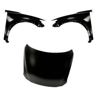 Replacement - 3-Piece (Hood Panel, Front Driver and Passenger Side Fender) (CAPA Certified)