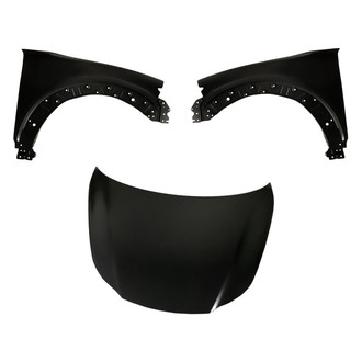 Replacement - 3-Piece (Hood Panel, Front Driver and Passenger Side Fender) (CAPA Certified)