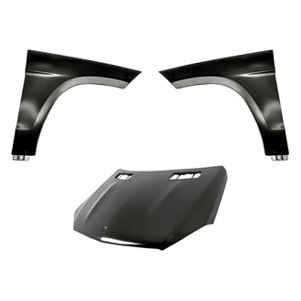 Replacement - 3-Piece (Hood Panel, Front Driver and Passenger Side Fender)