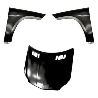 Replacement - 3-Piece (Hood Panel, Front Driver and Passenger Side Fender) (CAPA Certified)