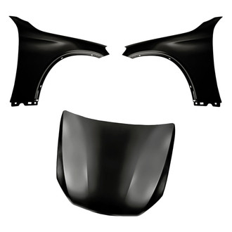 Replacement - 3-Piece (Hood Panel, Front Driver and Passenger Side Fender) (CAPA Certified)