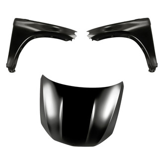 Replacement - 3-Piece (Hood Panel, Front Driver and Passenger Side Fender) (CAPA Certified)
