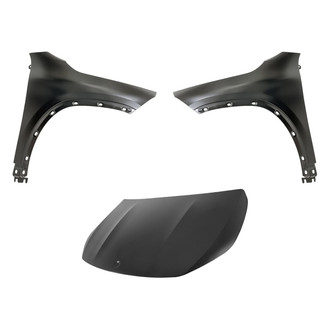 Replacement BNDL-204805 - 3-Piece (Hood Panel, Front Driver and Passenger Side Fender) (CAPA Certified)