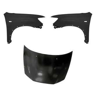 Replacement - 3-Piece (Hood Panel, Front Driver and Passenger Side Fender) (CAPA Certified)