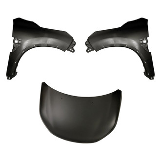 Replacement - 3-Piece (Hood Panel, Front Driver and Passenger Side Fender) (CAPA Certified)