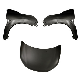 Replacement - 3-Piece (Hood Panel, Front Driver and Passenger Side Fender) (Standard Line)