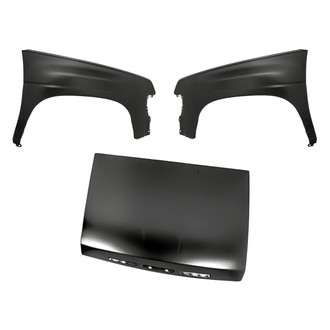 Replacement - 3-Piece (Hood Panel, Front Driver and Passenger Side Fender) (Standard Line)