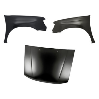 Replacement - 3-Piece (Hood Panel, Front Driver and Passenger Side Fender) (Standard Line)