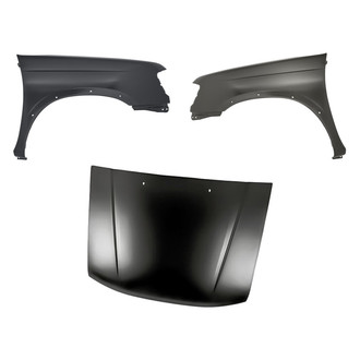 Replacement - 3-Piece (Hood Panel, Front Driver and Passenger Side Fender) (Standard Line)