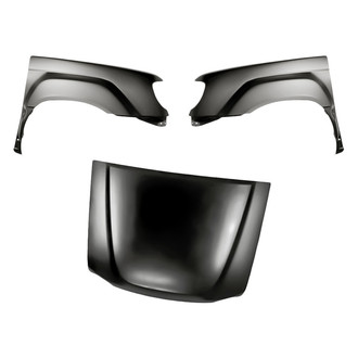 Replacement - 3-Piece (Hood Panel, Front Driver and Passenger Side Fender)