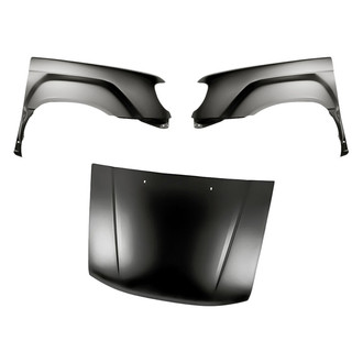 Replacement - 3-Piece (Hood Panel, Front Driver and Passenger Side Fender)