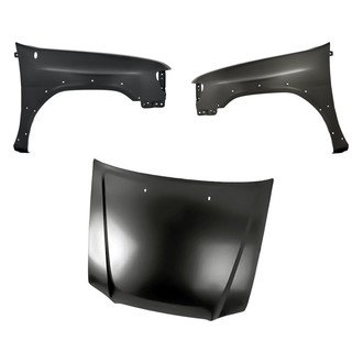 Replacement - 3-Piece (Hood Panel, Front Driver and Passenger Side Fender)