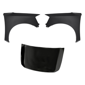 Replacement - 3-Piece (Hood Panel, Front Driver and Passenger Side Fender) (CAPA Certified)