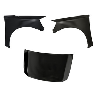 Replacement - 3-Piece (Hood Panel, Front Driver and Passenger Side Fender) (Standard Line)