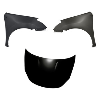 Replacement - 3-Piece (Hood Panel, Front Driver and Passenger Side Fender) (Standard Line)