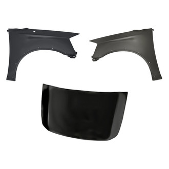 Replacement - 3-Piece (Hood Panel, Front Driver and Passenger Side Fender) (CAPA Certified)