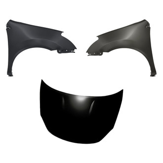 Replacement - 3-Piece (Hood Panel, Front Driver and Passenger Side Fender) (CAPA Certified)