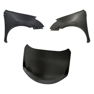 Replacement - 3-Piece (Hood Panel, Front Driver and Passenger Side Fender) (Standard Line)