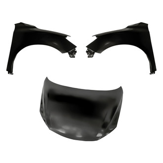 Replacement - 3-Piece (Hood Panel, Front Driver and Passenger Side Fender) (CAPA Certified)