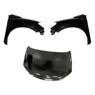 Replacement - 3-Piece (Hood Panel, Front Driver and Passenger Side Fender) (Standard Line)