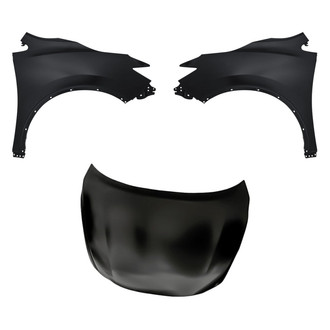 Replacement - 3-Piece (Hood Panel, Front Driver and Passenger Side Fender) (Standard Line)