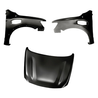 Replacement - 3-Piece (Hood Panel, Front Driver and Passenger Side Fender) (Standard Line)