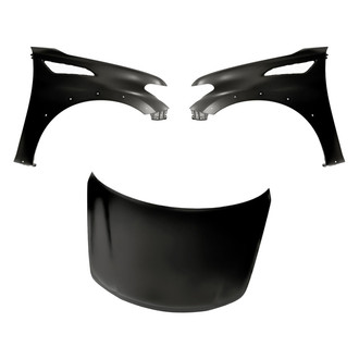 Replacement - 3-Piece (Hood Panel, Front Driver and Passenger Side Fender) (Standard Line)