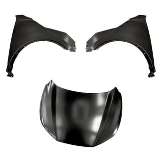 Replacement - 3-Piece (Hood Panel, Front Driver and Passenger Side Fender) (CAPA Certified)
