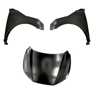 Replacement - 3-Piece (Hood Panel, Front Driver and Passenger Side Fender) (Standard Line)