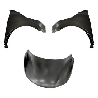 Replacement - 3-Piece (Hood Panel, Front Driver and Passenger Side Fender) (Standard Line)