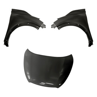 Replacement - 3-Piece (Hood Panel, Front Driver and Passenger Side Fender) (CAPA Certified)
