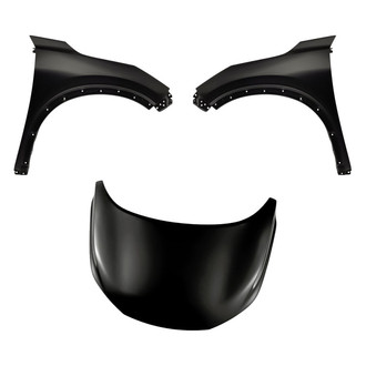 Replacement - 3-Piece (Hood Panel, Front Driver and Passenger Side Fender)