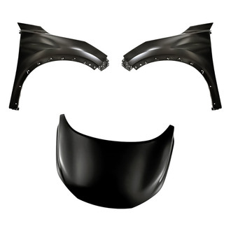 Replacement - 3-Piece (Hood Panel, Front Driver and Passenger Side Fender) (Standard Line)