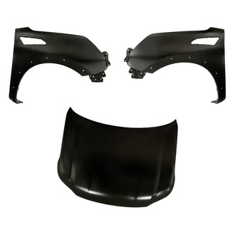Replacement - 3-Piece (Hood Panel, Front Driver and Passenger Side Fender) (CAPA Certified)