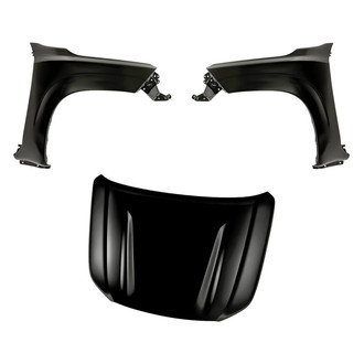 Replacement - 3-Piece (Hood Panel, Front Driver and Passenger Side Fender)