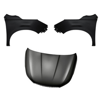 Replacement - 3-Piece (Hood Panel, Front Driver and Passenger Side Fender) (CAPA Certified)