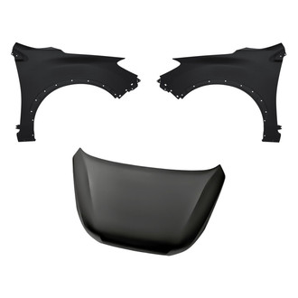 Replacement - 3-Piece (Hood Panel, Front Driver and Passenger Side Fender) (Standard Line)