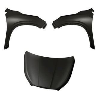 Replacement - 3-Piece (Hood Panel, Front Driver and Passenger Side Fender) (Standard Line)