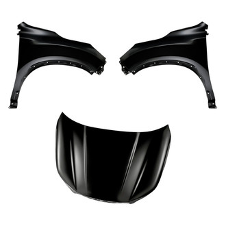 Replacement - 3-Piece (Hood Panel, Front Driver and Passenger Side Fender) (CAPA Certified)