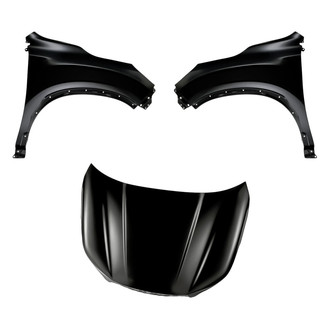 Replacement - 3-Piece (Hood Panel, Front Driver and Passenger Side Fender) (Standard Line)