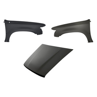 Replacement - 3-Piece (Hood Panel, Front Driver and Passenger Side Fender) (Standard Line)