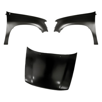 Replacement - 3-Piece (Hood Panel, Front Driver and Passenger Side Fender) (Standard Line)