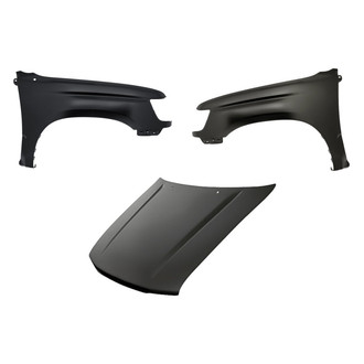 Replacement - 3-Piece (Hood Panel, Front Driver and Passenger Side Fender) (Standard Line)